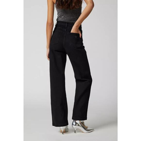 NWT URBAN OUTFITTERS High & Wide Jean by Abrand $128 SIZE 26 Dead Of Night - Picture 3 of 7